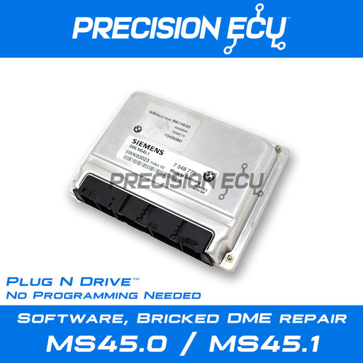 bmw dme ecm bricked computer ms45 programing updating