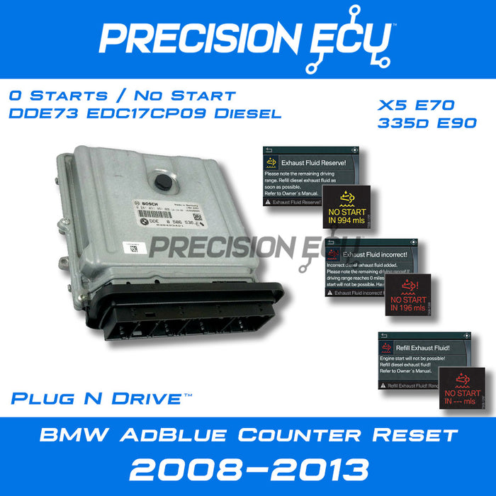 bmw x5 335d diesel adblue scr start reset