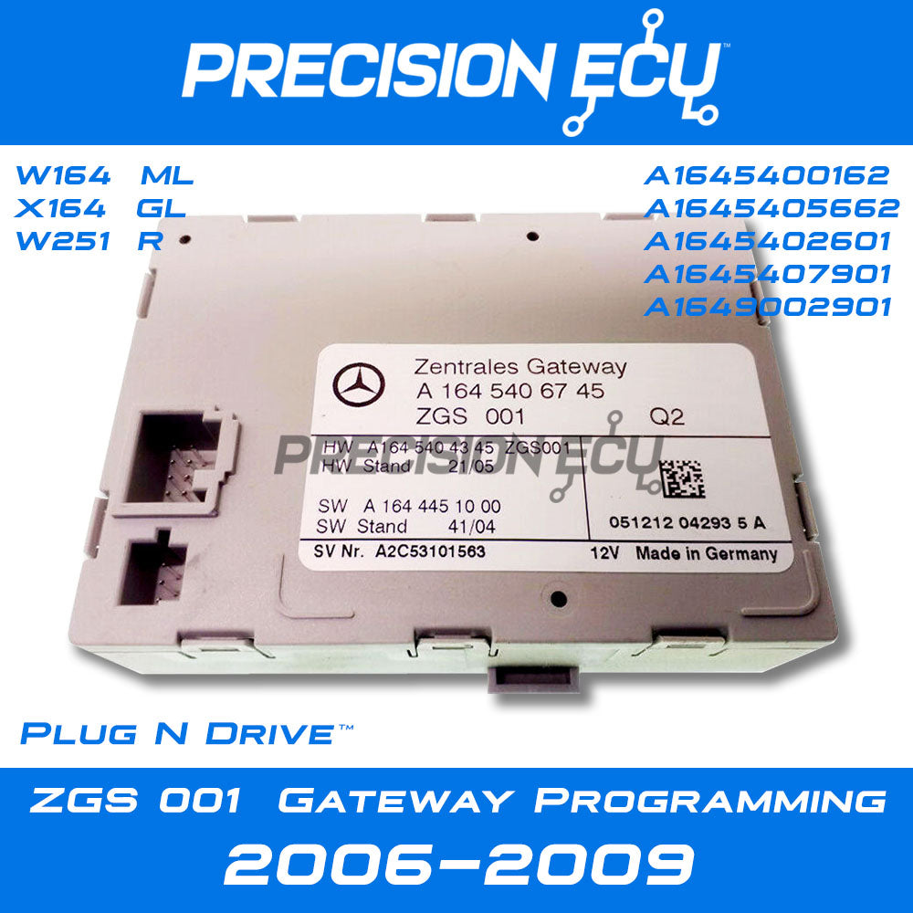 mercedes gateway zgs 001 program clone w164 w251
