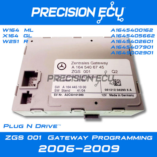 mercedes gateway zgs 001 program clone w164 w251