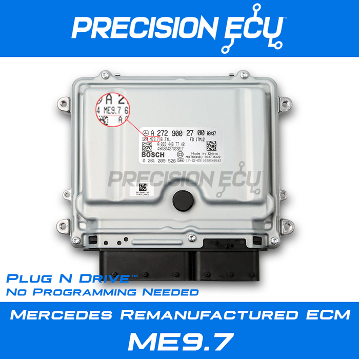 mercedes ecm e350 a2721535291 ecu computer engine program