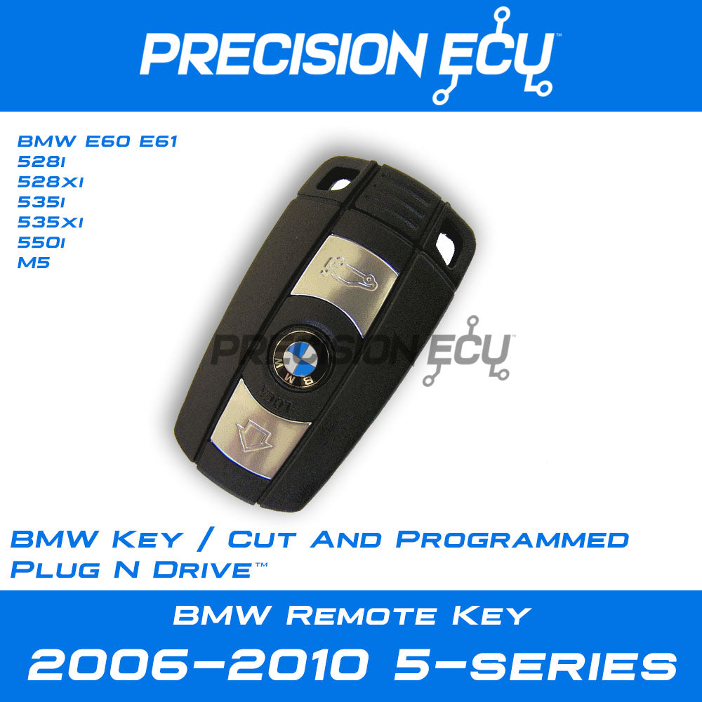 2006–2010 BMW E60 E61, 5-series Remote Key / Cut and Programmed ...